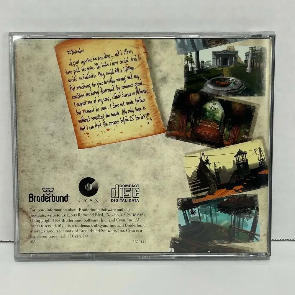 Myst PC Windows 3.1 CD-ROM Game